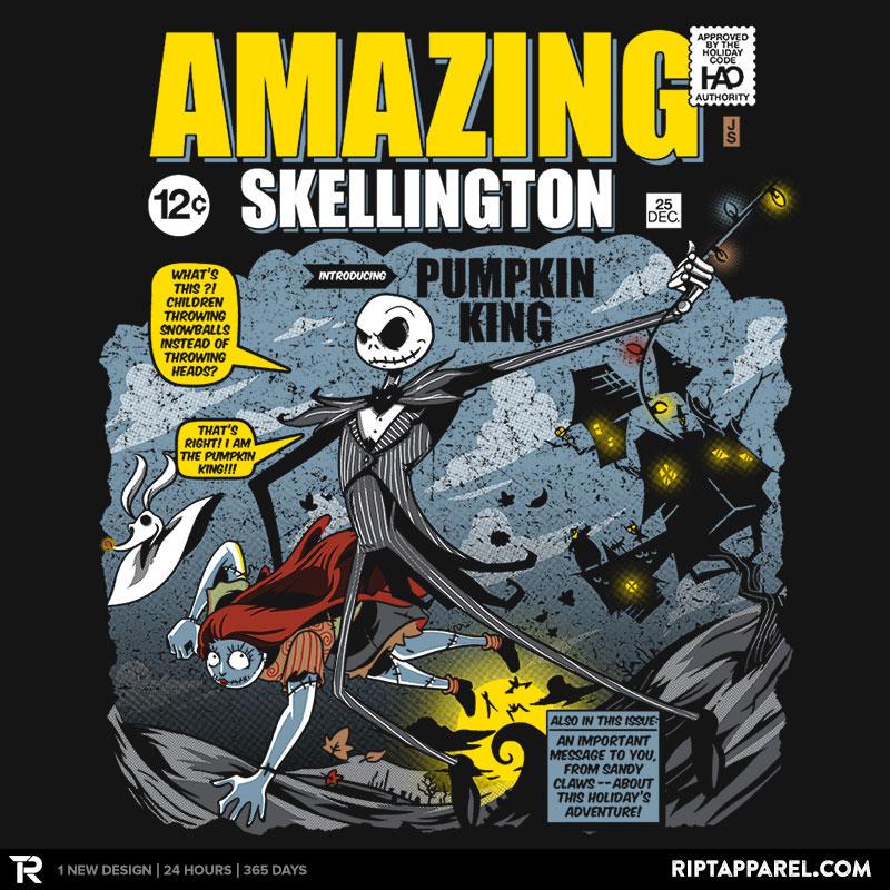 nightmare before christmas 3 The Amazing Skellington - Nightmare Before Christmas graphic tee