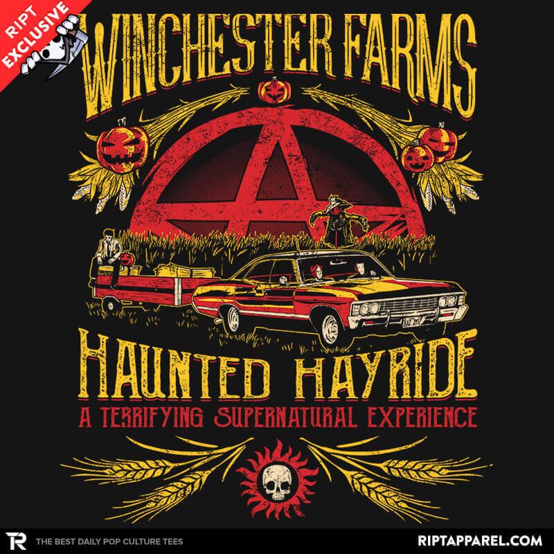 Winchester Farms Haunted Hay Ride horror graphic tee