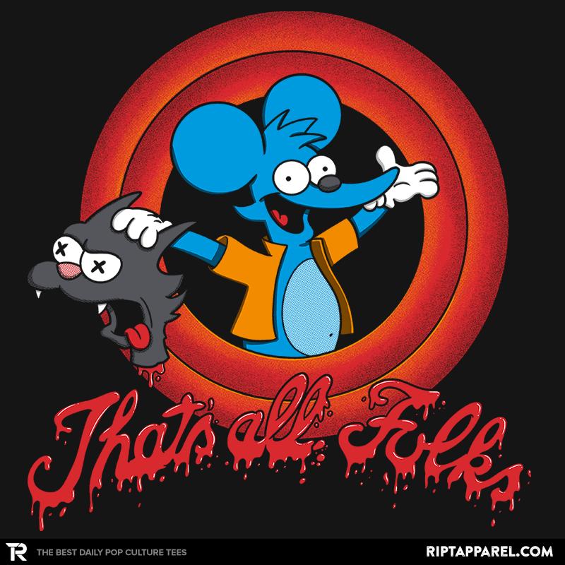 That's All Folks - The Simpsons graphic tee