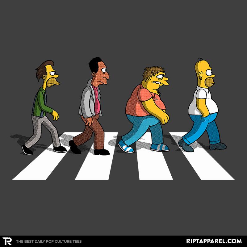 The Moes on Abbey Road - The Simpsons graphic tee