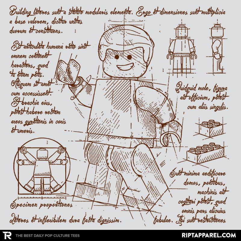 Minifigure Plan Exclusive - Brick Tees LEGO-style brick graphic tee