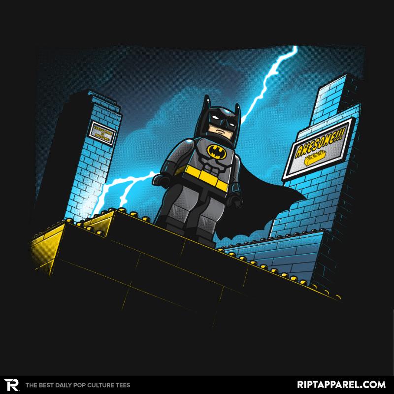 Minibat: The Animated Series LEGO-style brick graphic tee