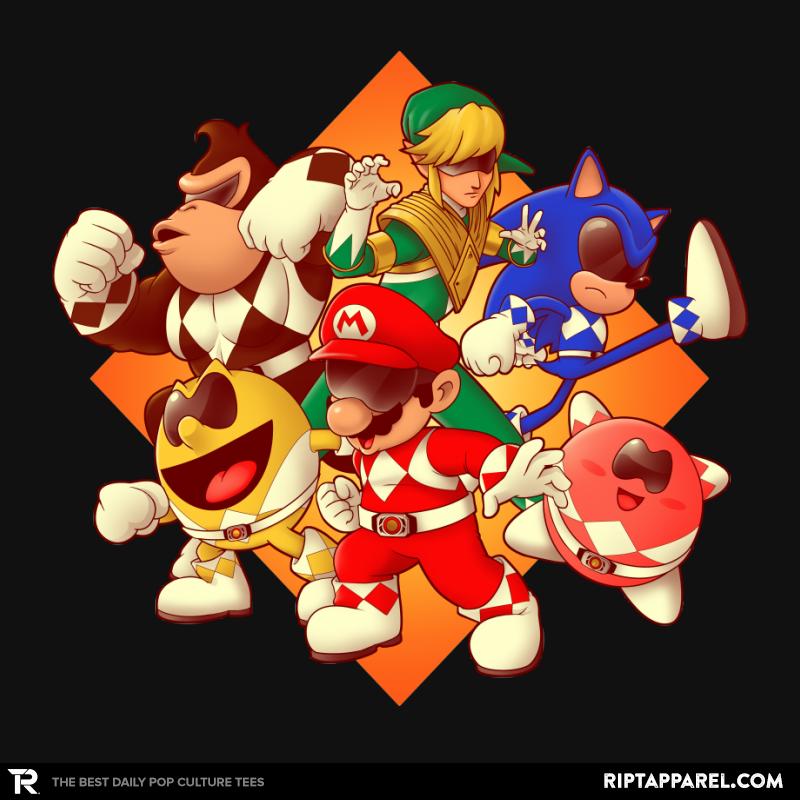 Mighty Gaming Rangers video game graphic tee