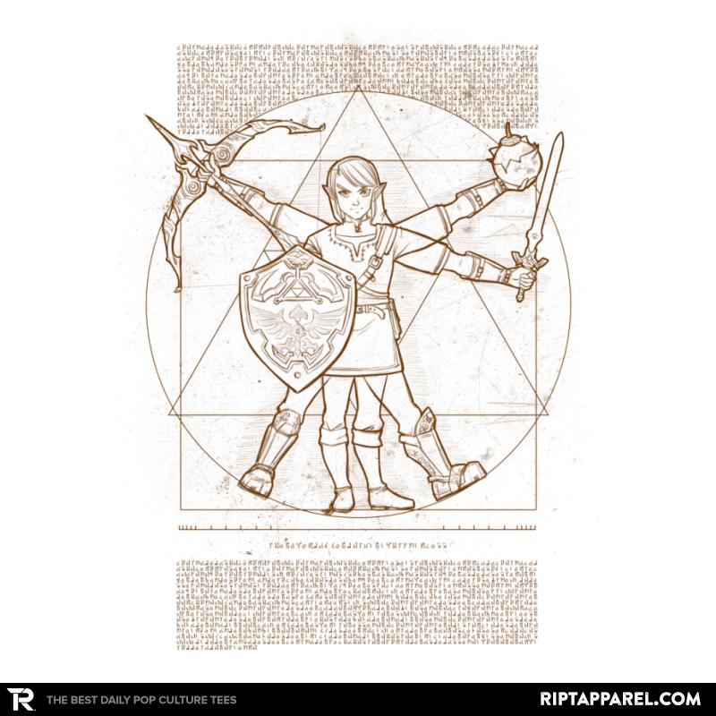 Vitruvian Hylian - Zelda graphic tee