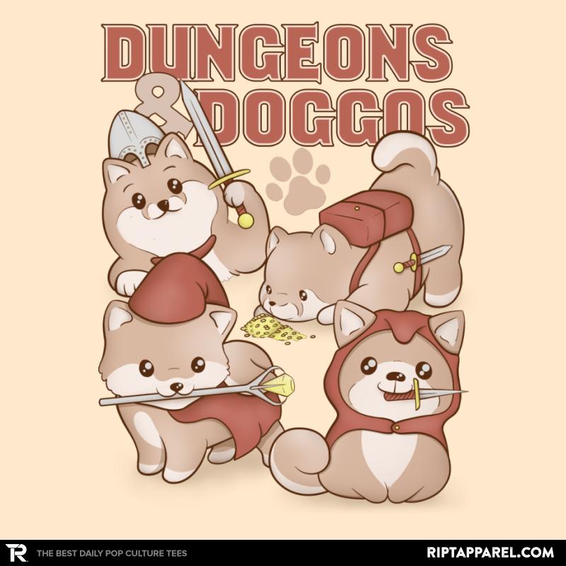 Dungeons &amp; Doggos nerd graphic tee