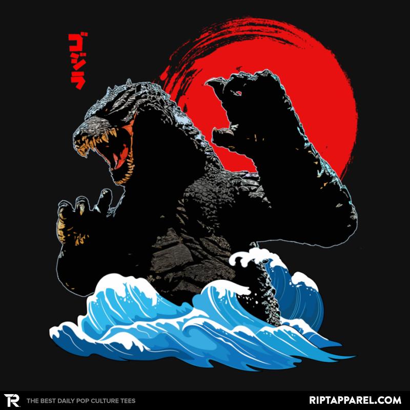 Godzilla Wave Japan Art