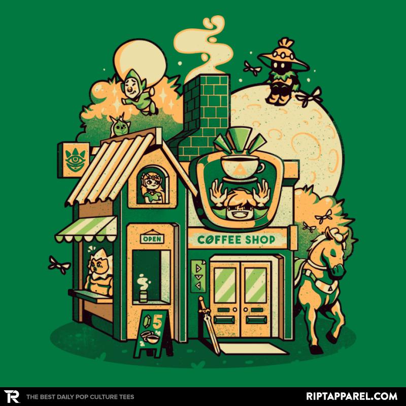Hyrule Coffee Shop - Zelda graphic tee