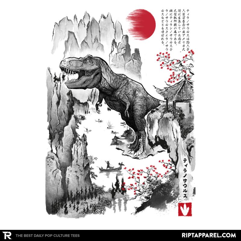 T-Rex in Japan Sumi-e