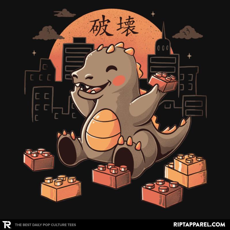 Baby Monster Japanese Vintage Destroying City