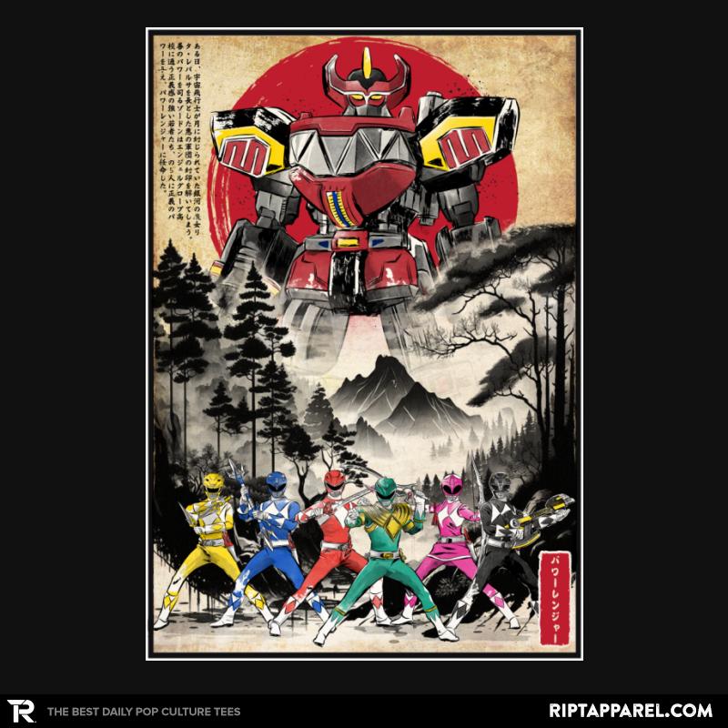 Rangers in Japan Woodblock