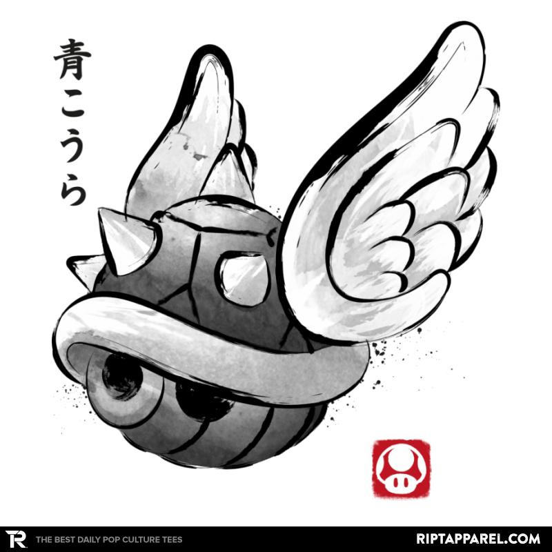 Spiny Shell Sumi-e