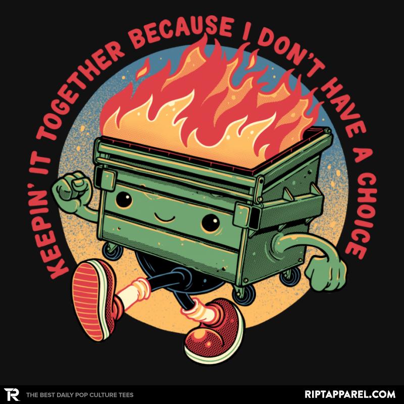 Flaming Dumpster