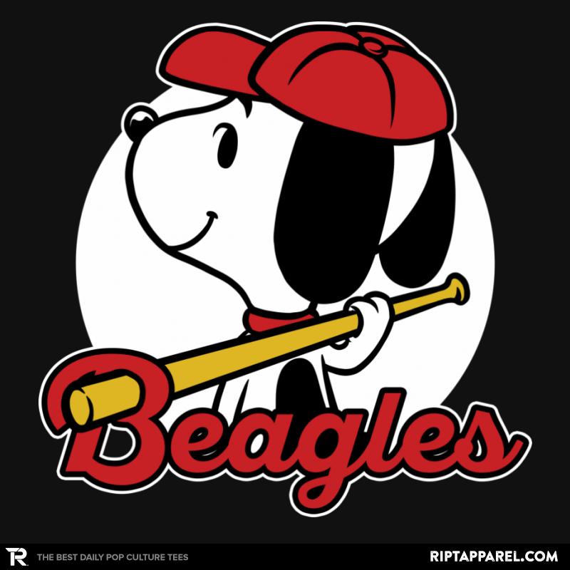Comic Beagle Baseball