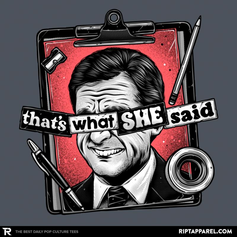 That’s what she said