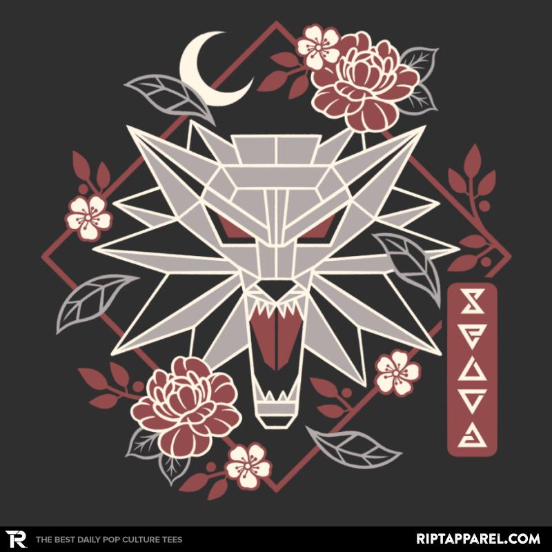 Geometric white wolf