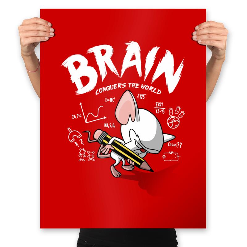 Brain Conquers The World! - Raffitees