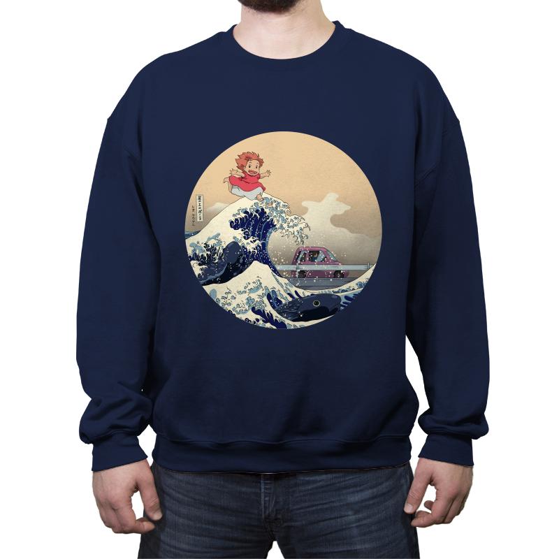 Hokusai on the Cliff by the Sea