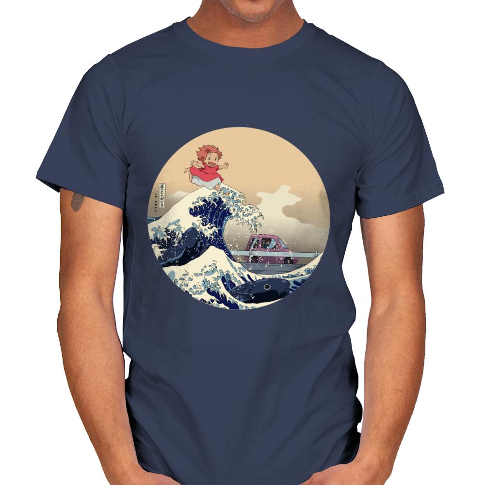 Hokusai on the Cliff by the Sea