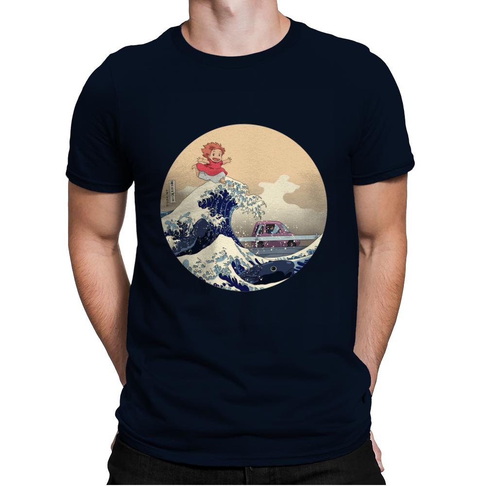 Hokusai on the Cliff by the Sea