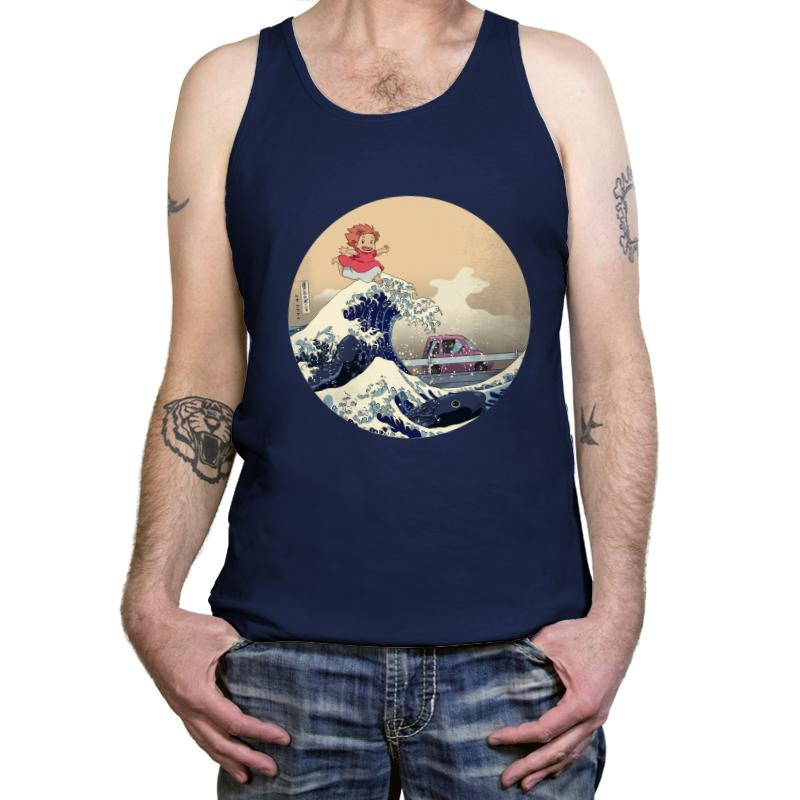 Hokusai on the Cliff by the Sea