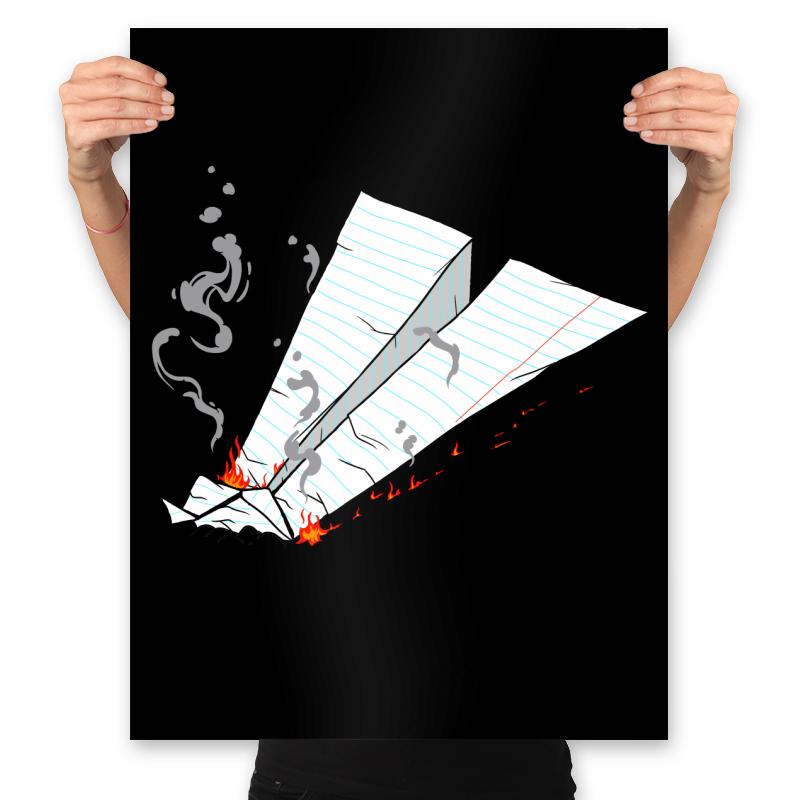 Paper Plane On Fire