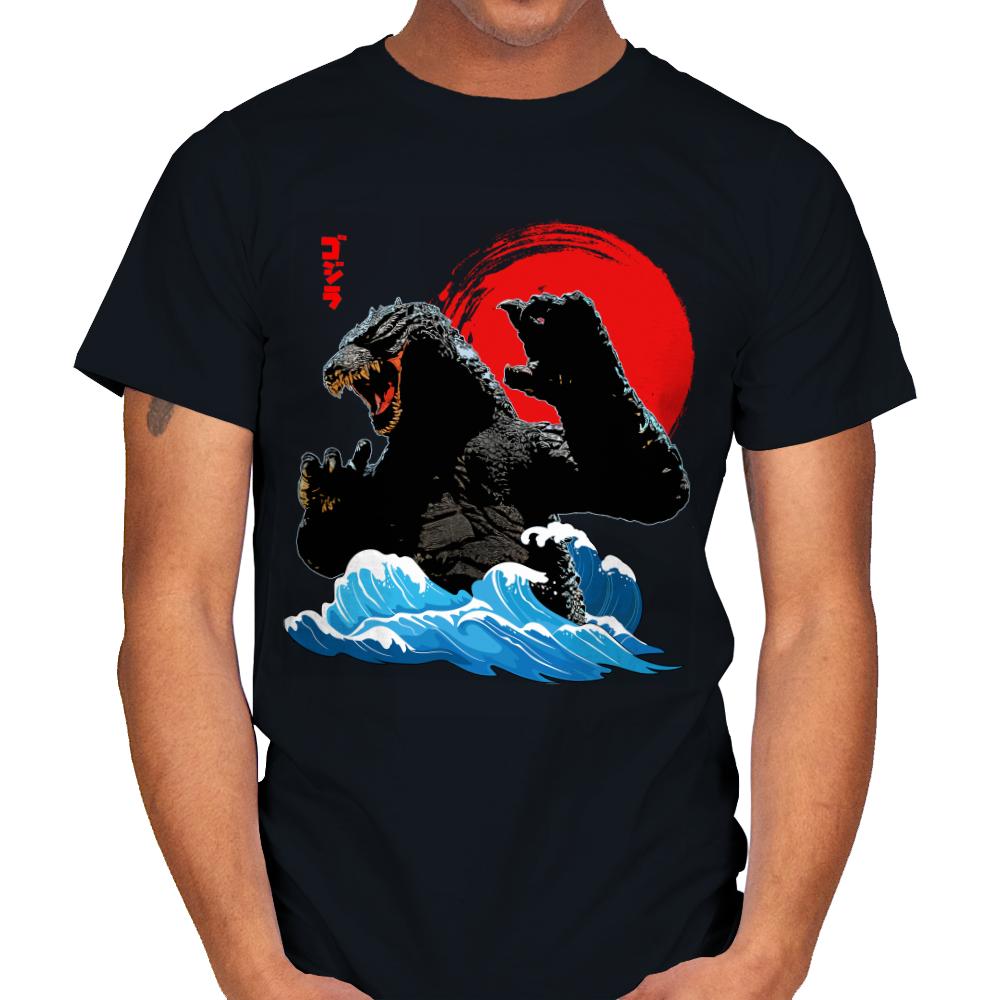 Godzilla Wave Japan Art