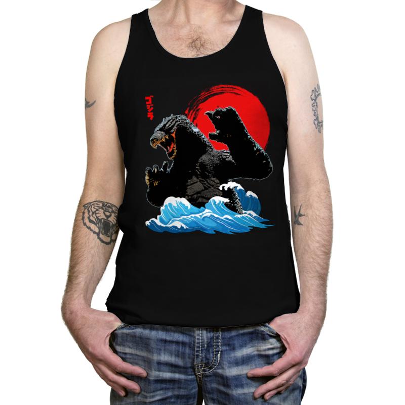 Godzilla Wave Japan Art