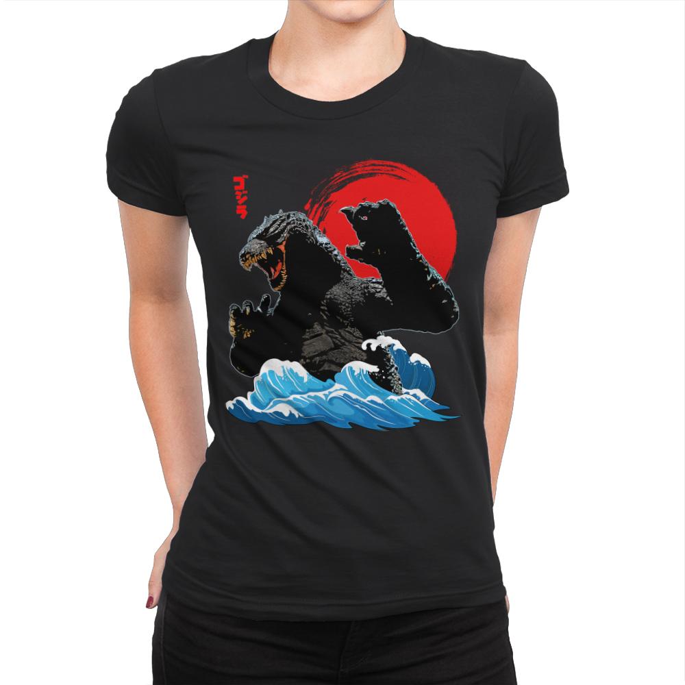 Godzilla Wave Japan Art
