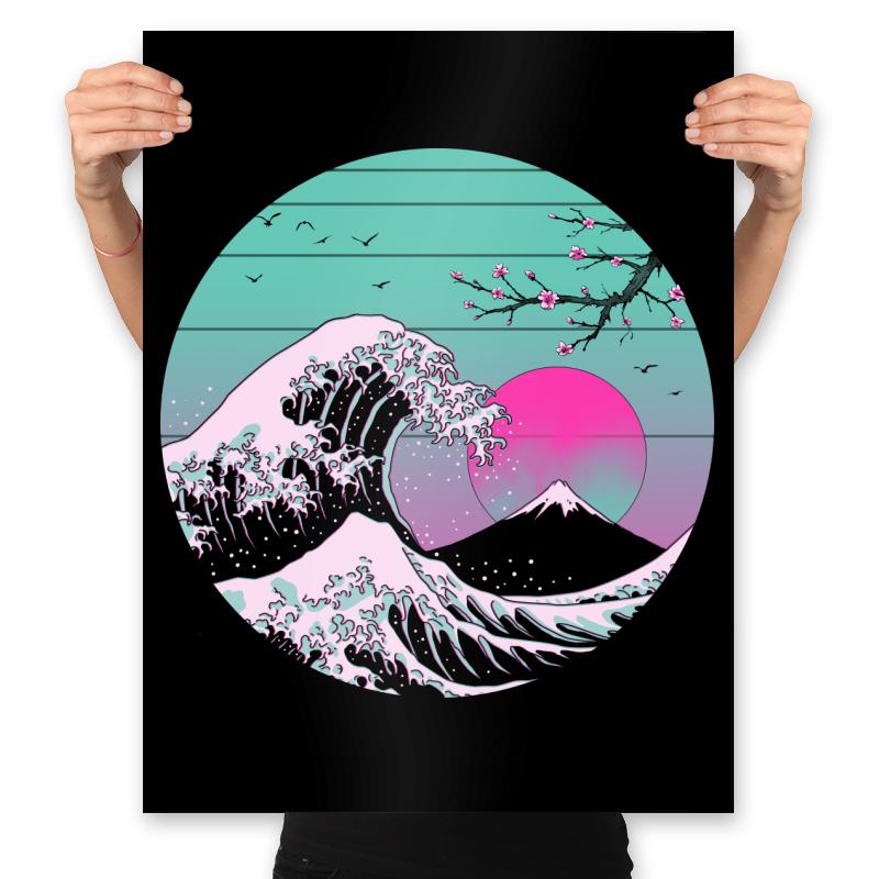 The Great Wave Vapor Aesthetics