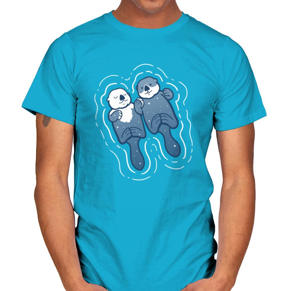 Sea Otters Holding Hands