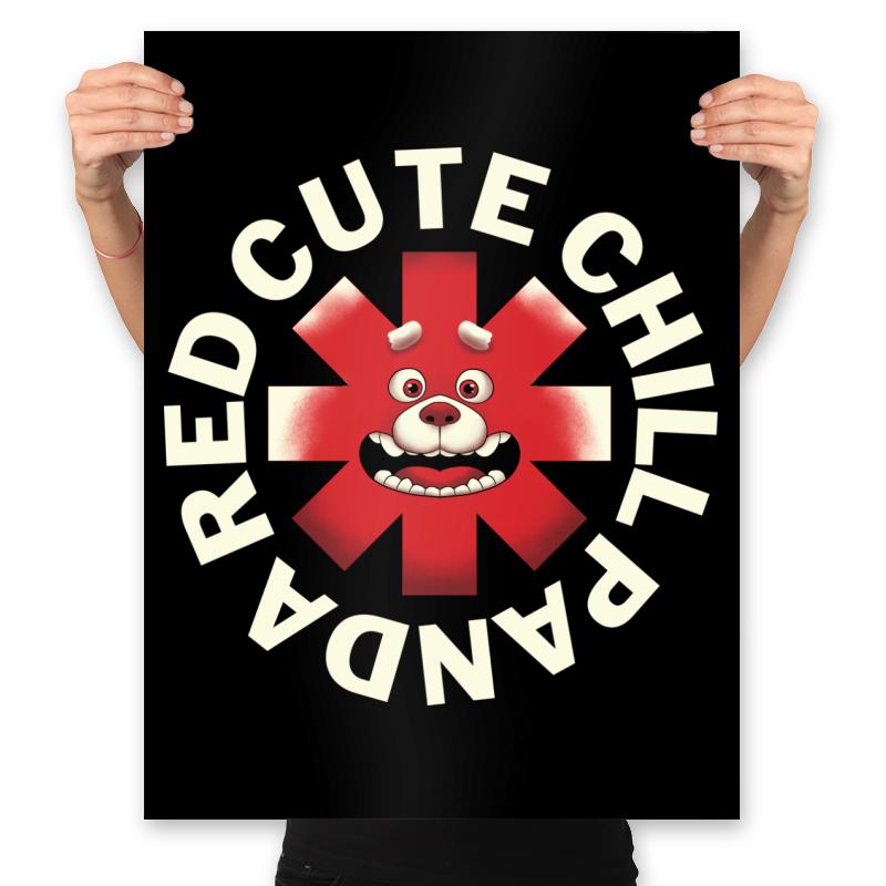 Red Cute Chill Panda