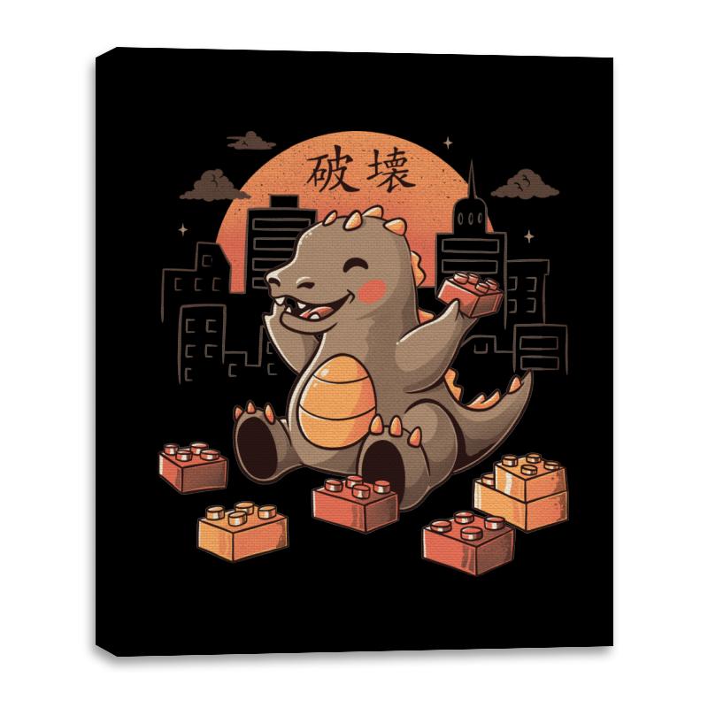 Baby Monster Japanese Vintage Destroying City