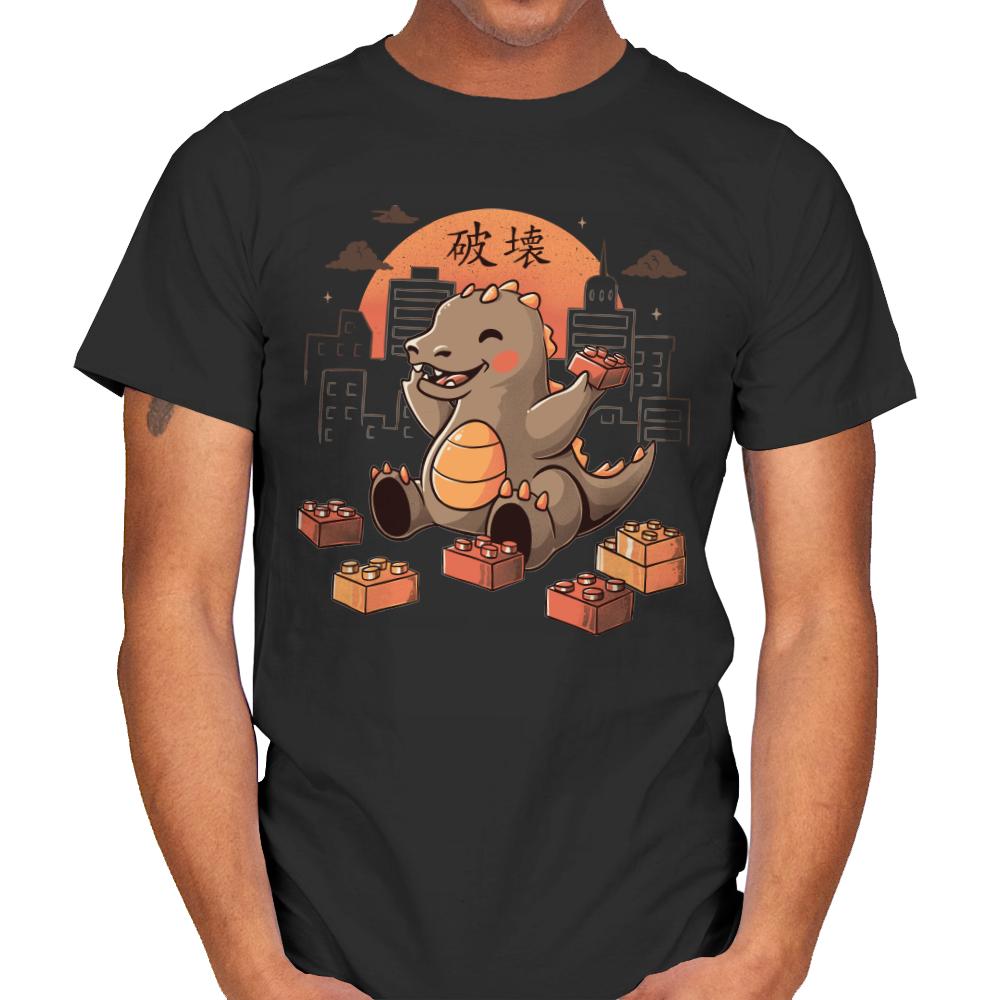 Baby Monster Japanese Vintage Destroying City