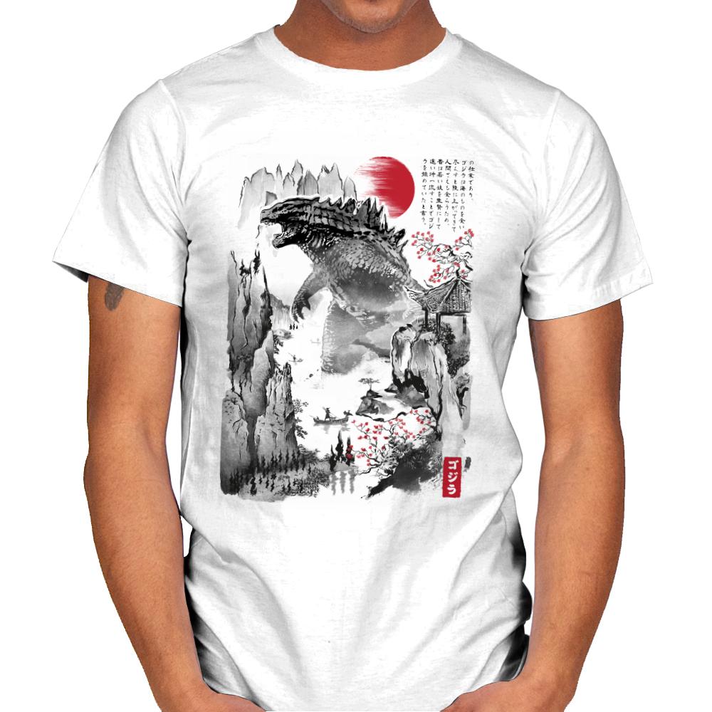 Gojira in Japan Sumi-e