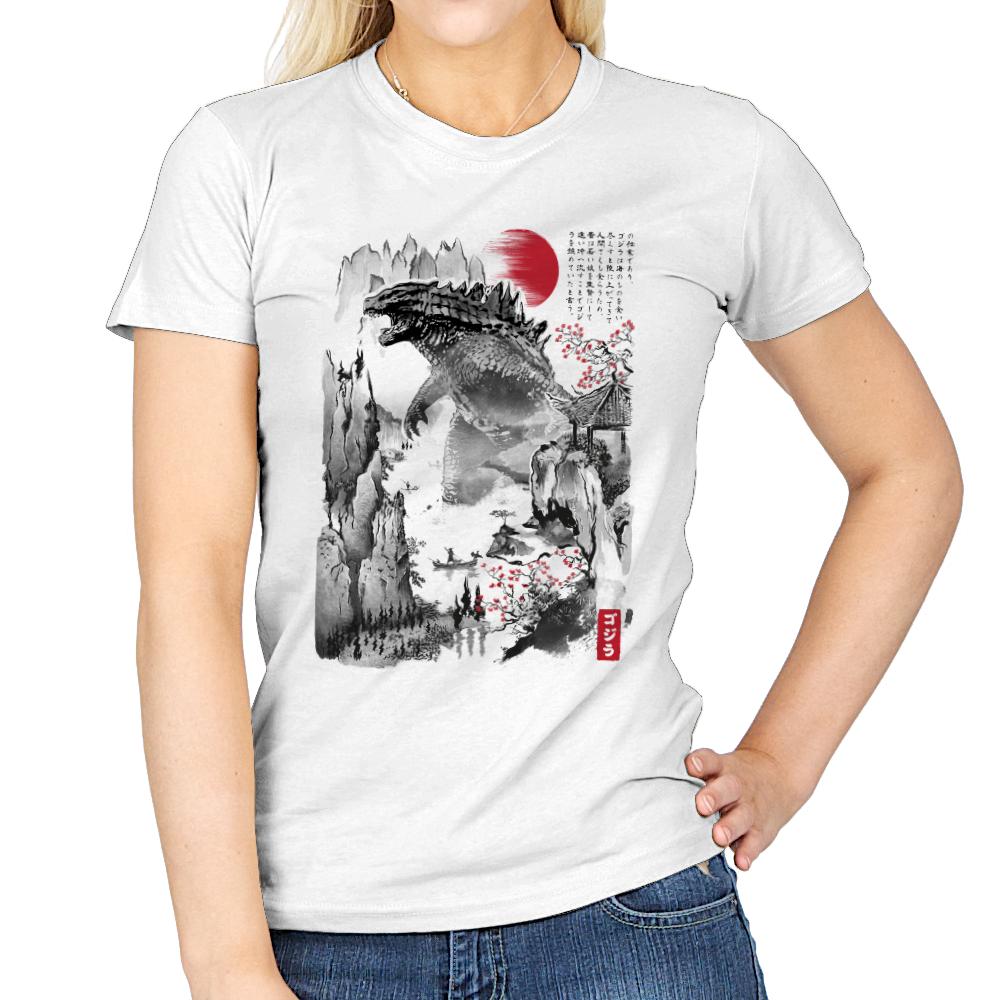 Gojira in Japan Sumi-e