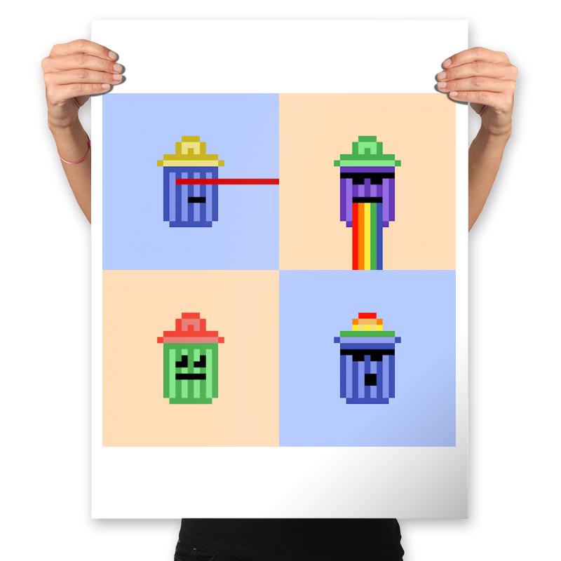 Tiny Trashcan Panels Pop