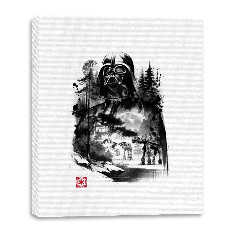 Dark Lord in the Snow Planet Sumi-e