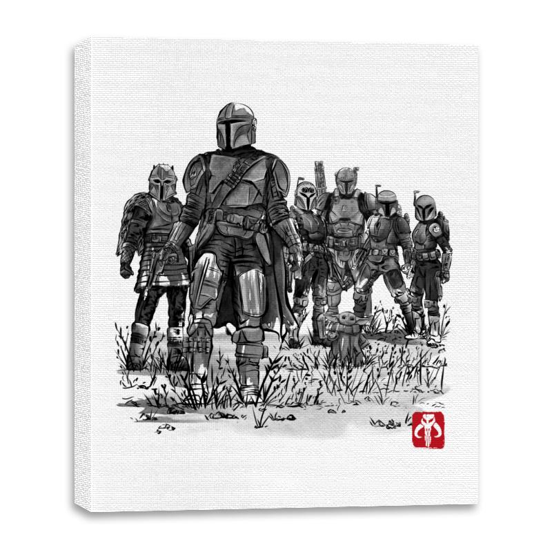 Seven Mandalorians Sumi-e - Best Seller