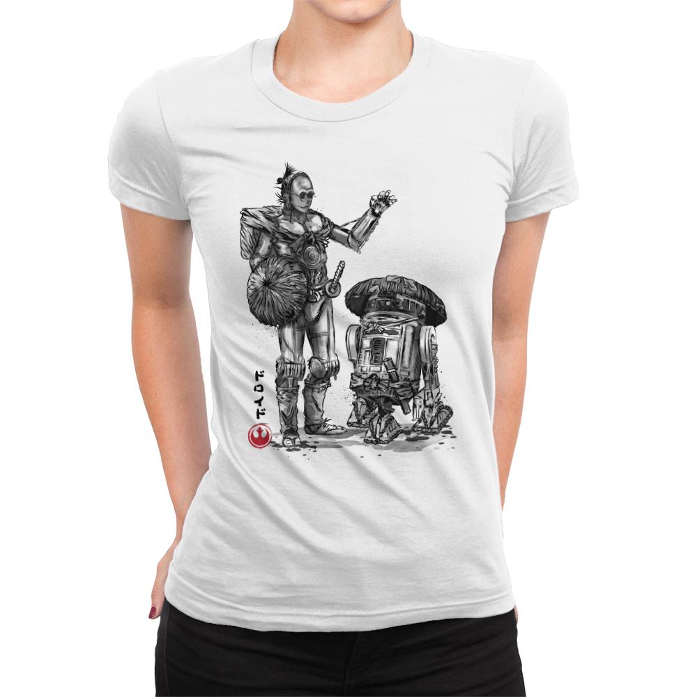 Samurai Droids Sumi-e