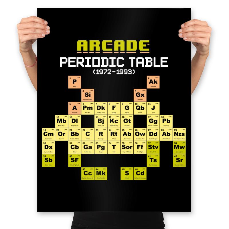 Arcade Periodic Table - Shirt Club