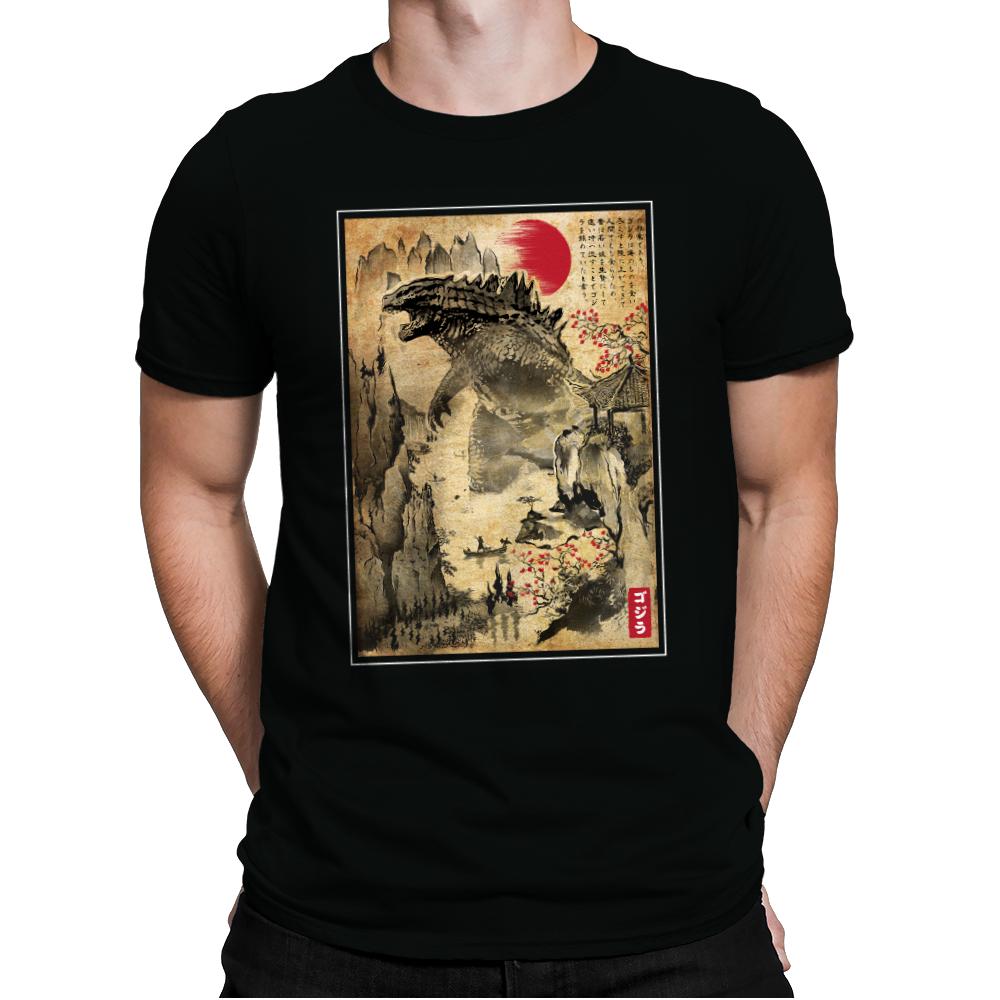 Gojira in Japan Woodblock