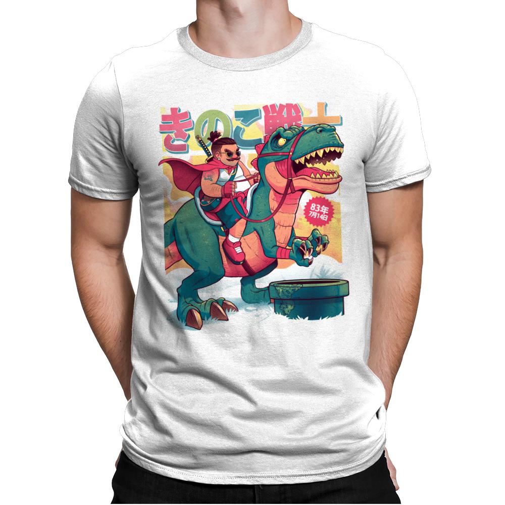 Mushroom Warrior & Dinosaur