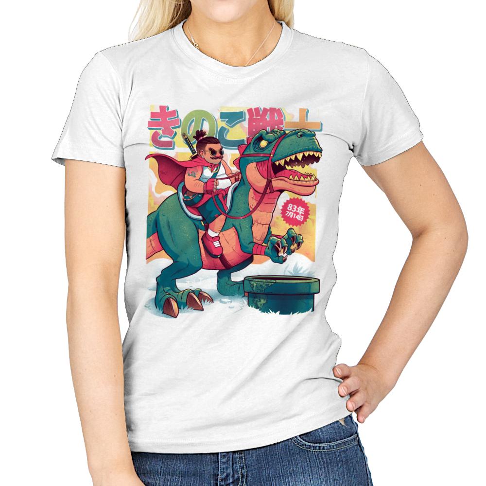 Mushroom Warrior & Dinosaur