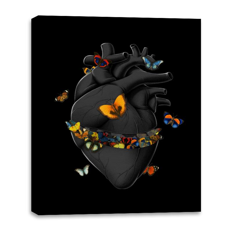 Hurting Black Heart Butterfly