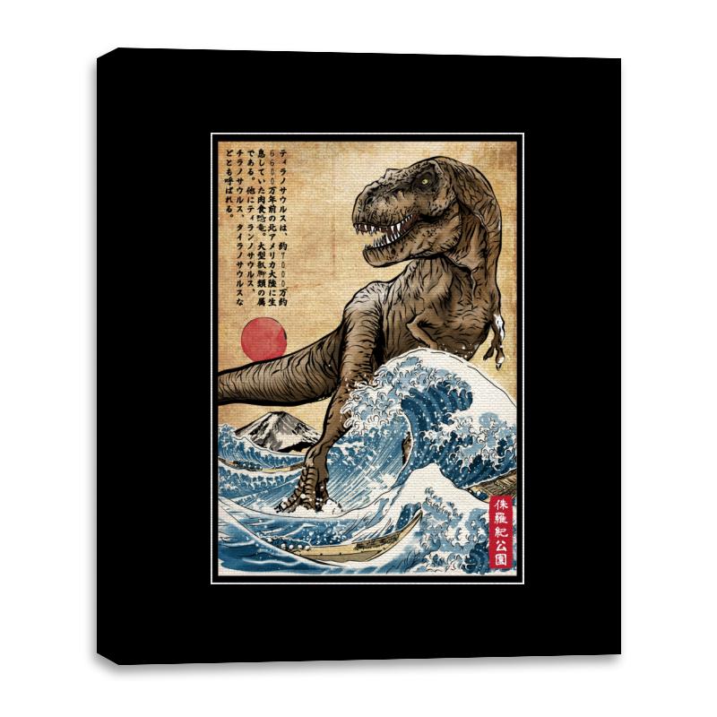 T-Rex in Japan Woodblock