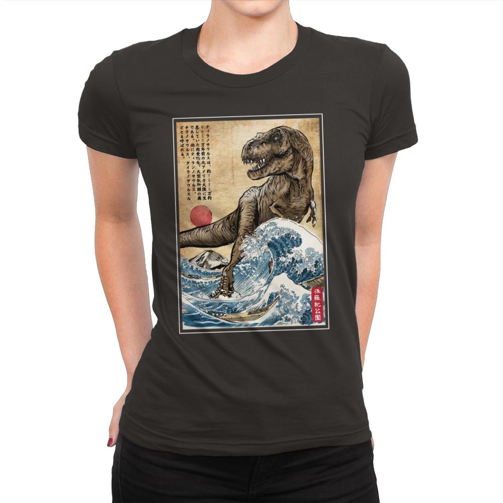 T-Rex in Japan Woodblock