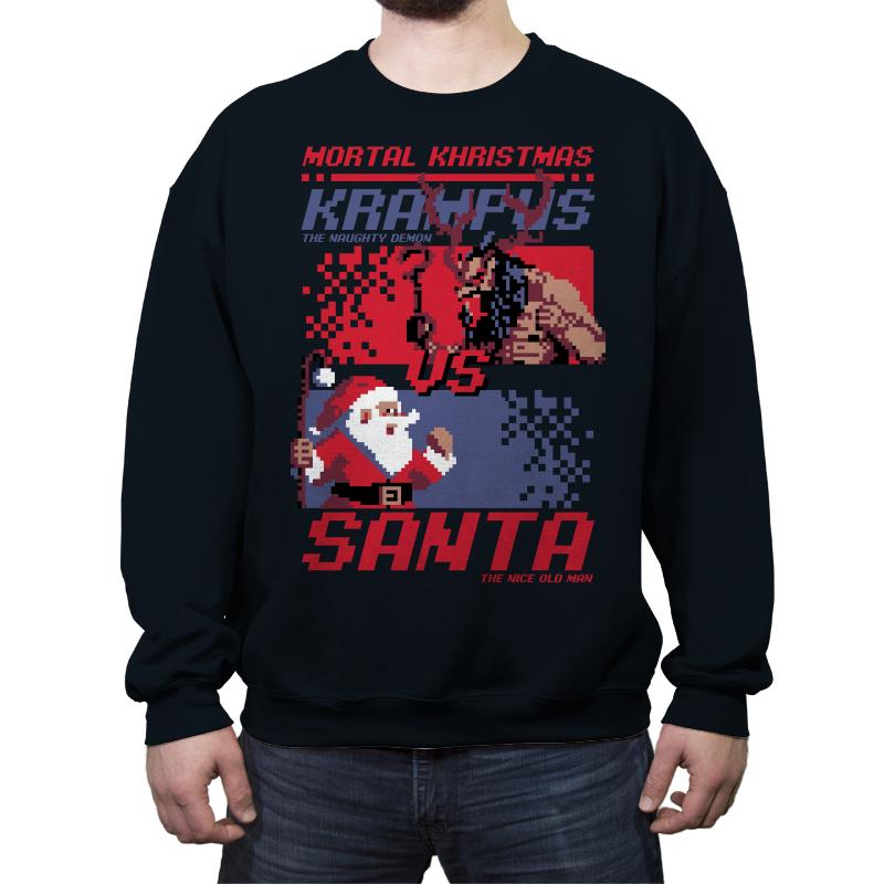 Christmas Fight - Pixel Santa vs Krampus - Shirt Club