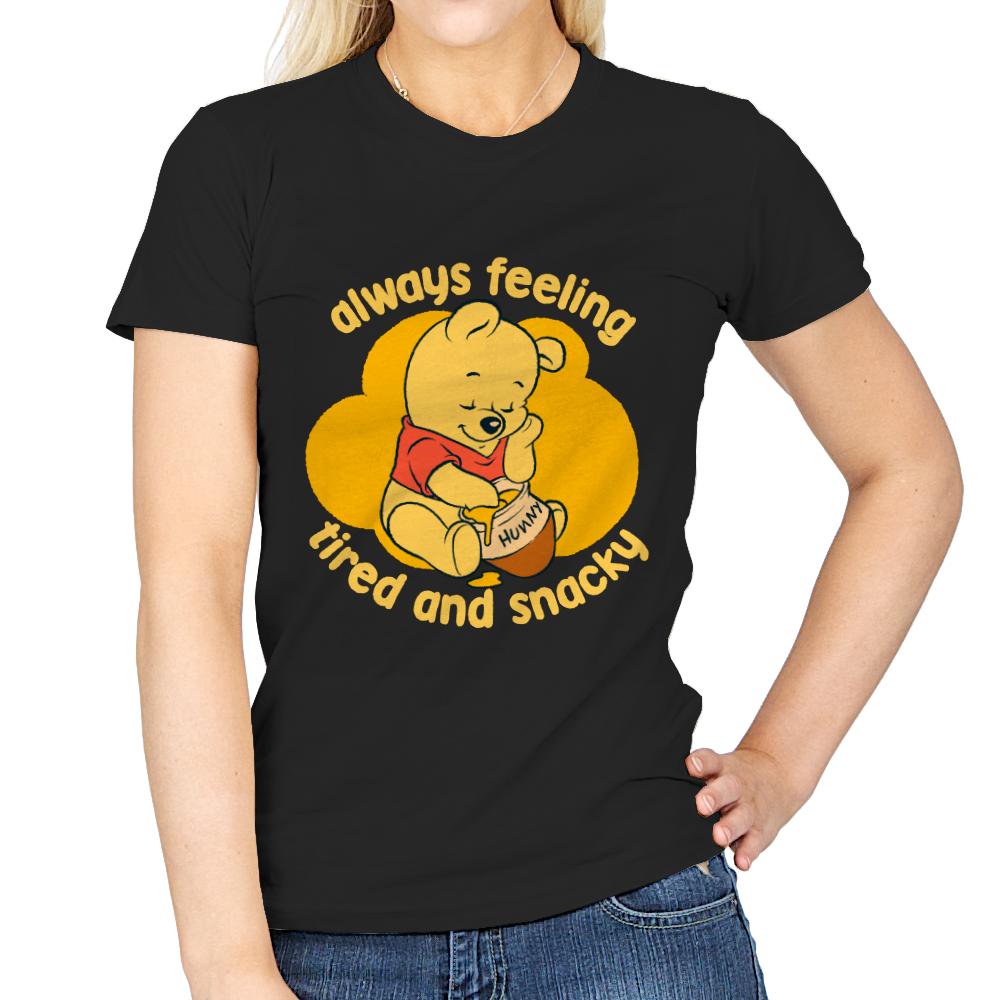Cute Tired Snacky Bear