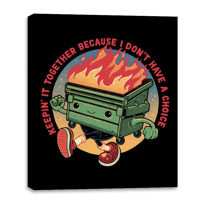 Flaming Dumpster