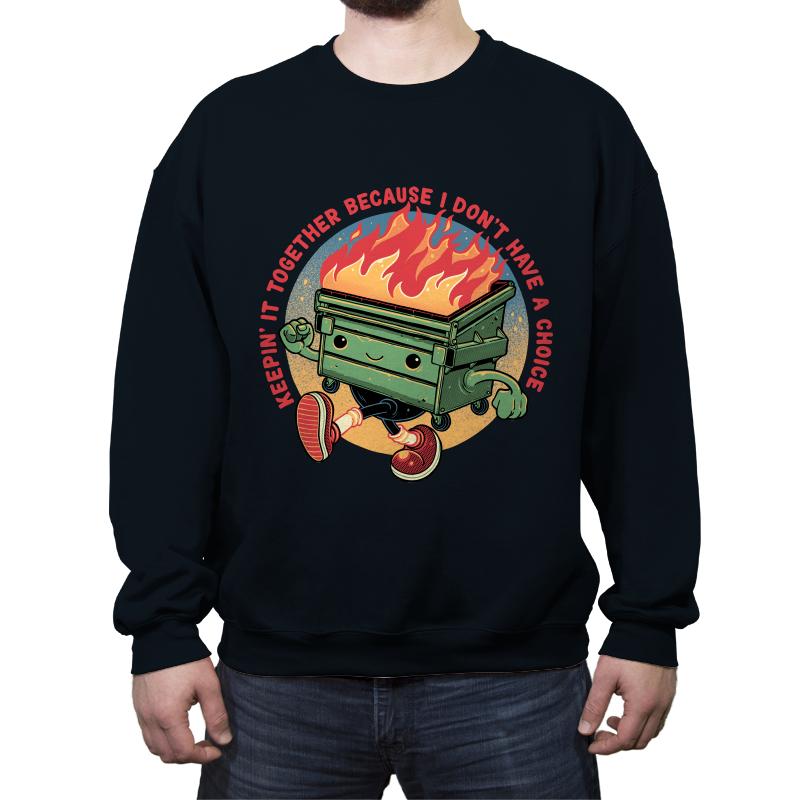 Flaming Dumpster